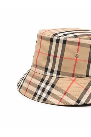 Cappello in cotone check BURBERRY KIDS | 8041438A7026